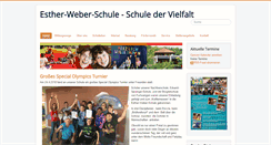 Desktop Screenshot of esther-weber-schule.de